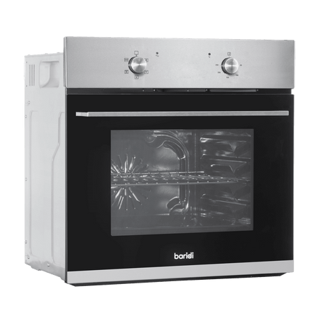 Baridi Integrated Fan-Assisted Electric Oven 60cm 55L Capacity - Black/Stainless Steel Model No- DH125