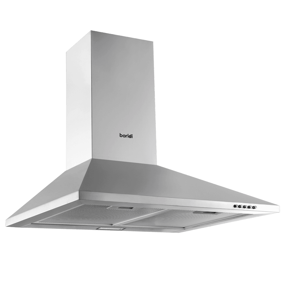 Baridi Cooker Hood with Carbon Filters 60cm - Stainless Steel Model No- DH126