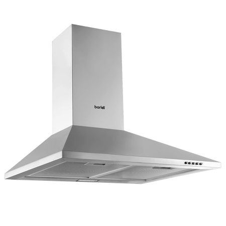 Baridi Cooker Hood with Carbon Filters 60cm - Stainless Steel Model No- DH126