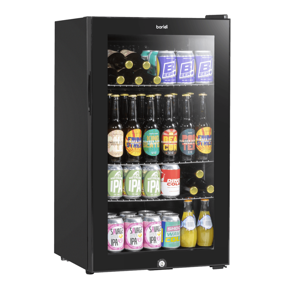 Baridi Wine, Beer & Drinks Fridge 85L Capacity - Black Model No- DH13
