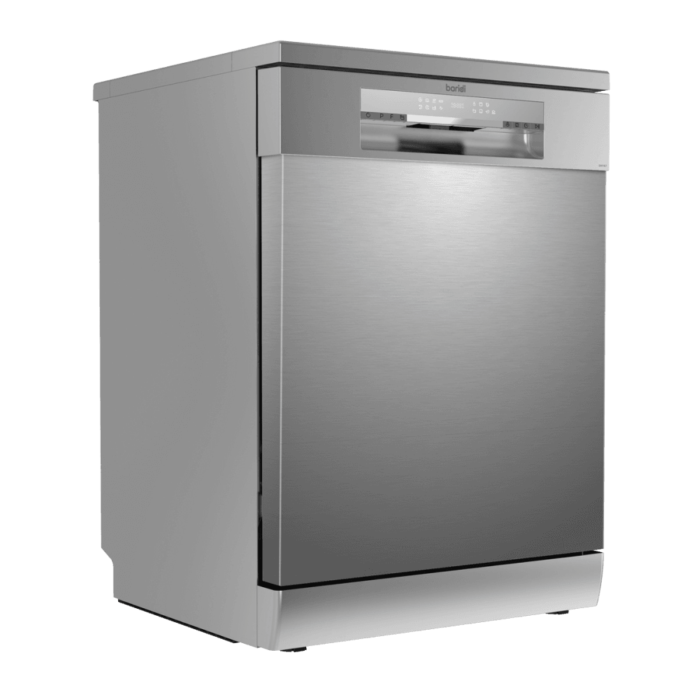 Baridi Regular Sized Freestanding Dishwasher 60cm Wide 14 Place Settings - Silver Model No- DH167