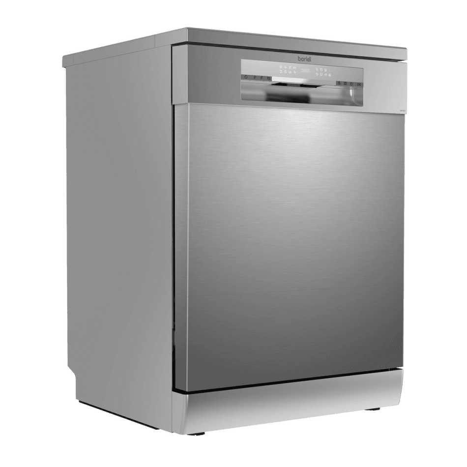 Baridi Regular Sized Freestanding Dishwasher 60cm Wide 14 Place Settings - Silver Model No- DH167