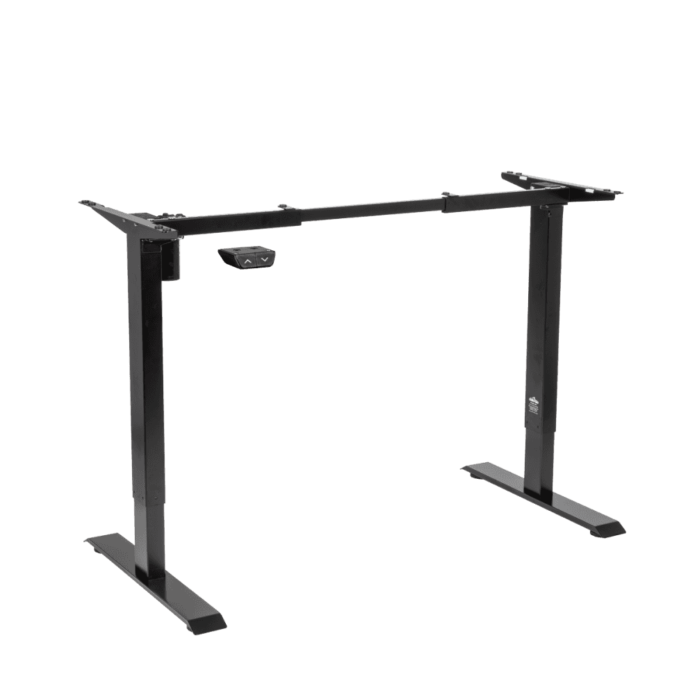 Dellonda Single Motor Ultra-Quiet Adjustable-Height Desk Frame 70kg Capacity - Black Model No- DH17
