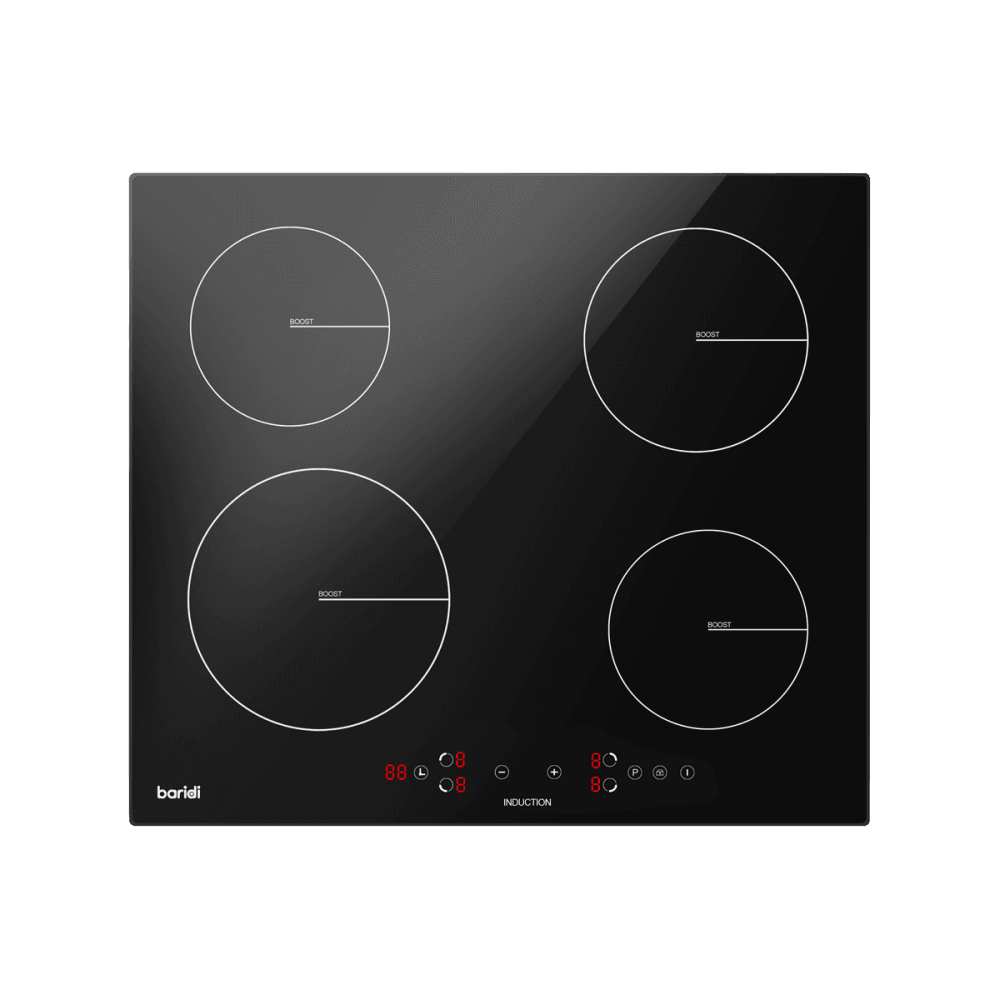 Baridi Integrated Induction Hob with 4 Cooking Zones 60cm 2800W Output Model No- DH177