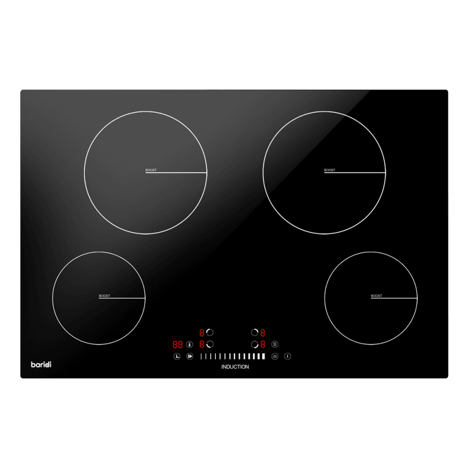 Baridi Integrated Induction Hob with 4 Cooking Zones 77cm 7200W Output Model No- DH179