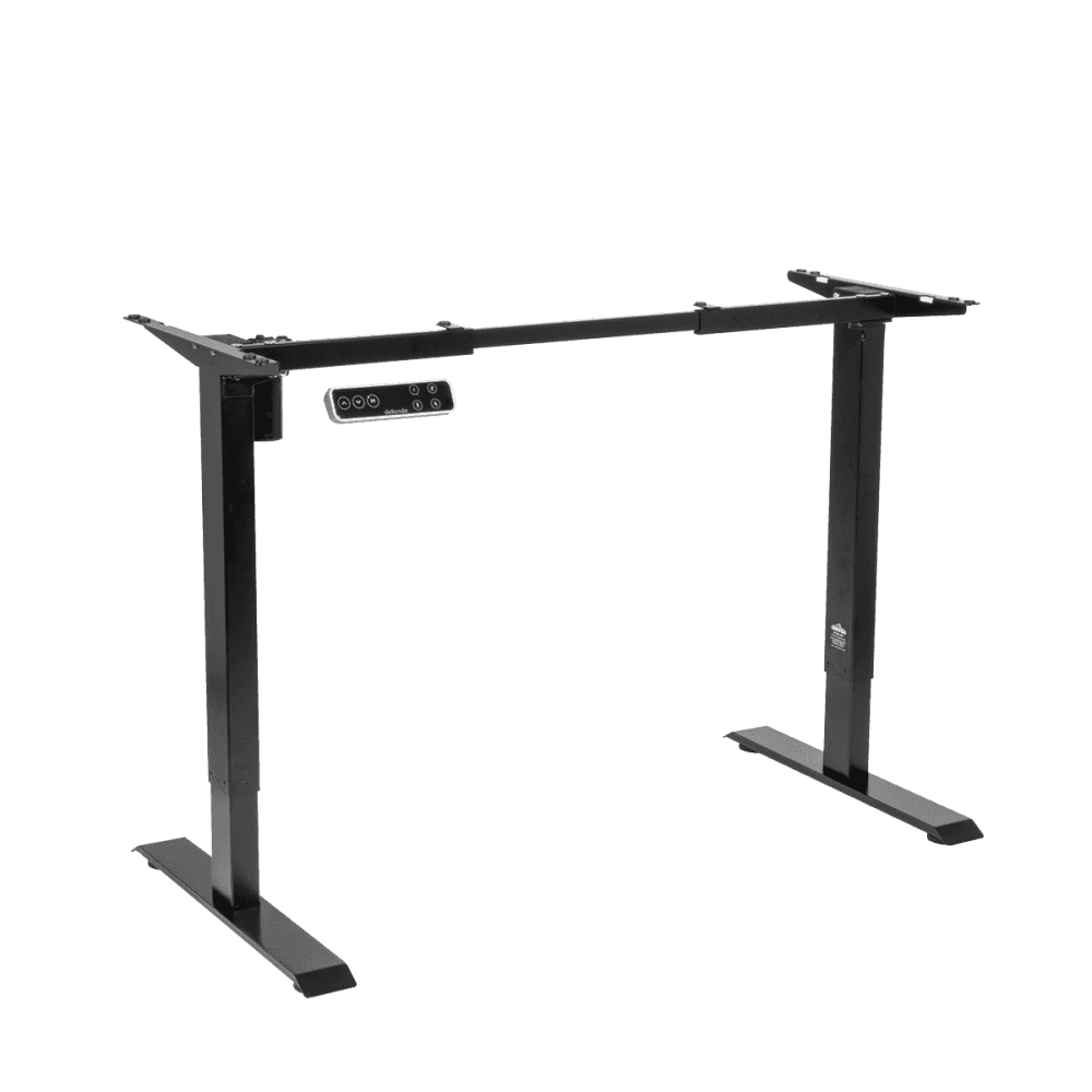 Dellonda Single Motor Ultra-Quiet Adjustable-Height Desk Frame with Digital Control Panel 70kg Capacity - Black Model No- DH18