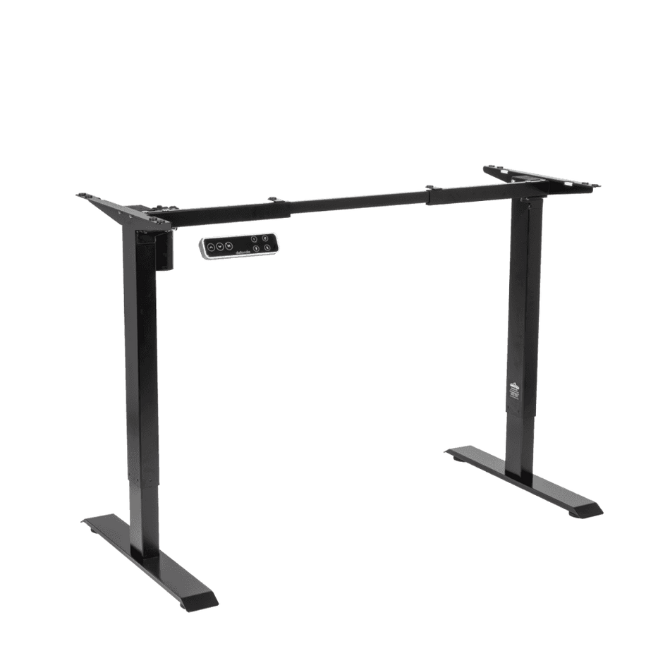Dellonda Single Motor Ultra-Quiet Adjustable-Height Desk Frame with Digital Control Panel 70kg Capacity - Black Model No- DH18