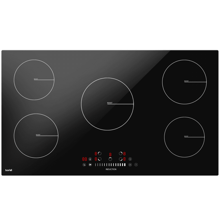 Baridi Integrated Induction Hob with 5 Cooking Zones 90cm 9300W Output Model No- DH180