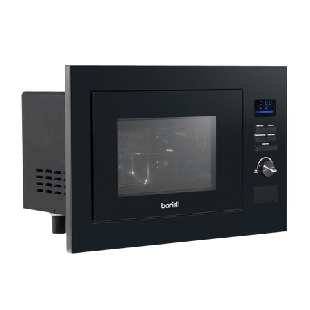 Baridi Integrated Microwave Oven with Grill 25L Capacity 900W - Black Model No- DH198