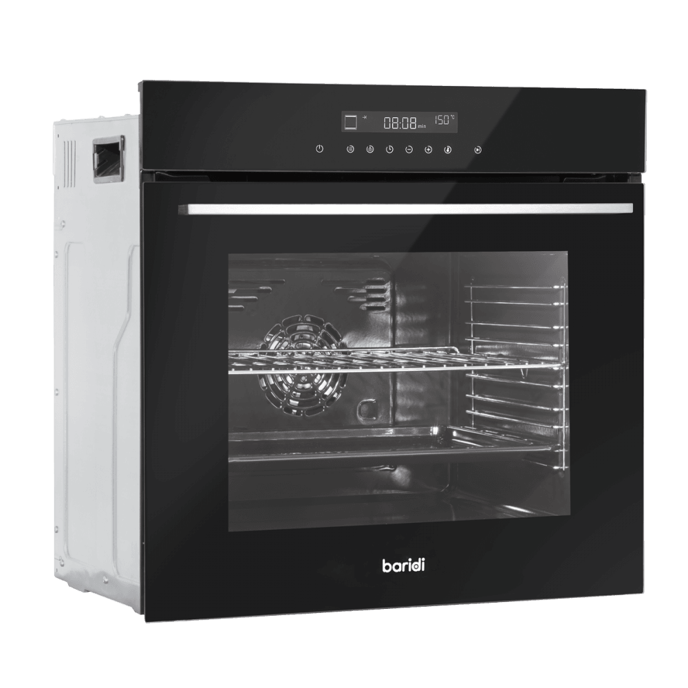 Baridi Integrated Fan-Assisted Electric Oven 60cm 72L Capacity - Black Model No- DH199