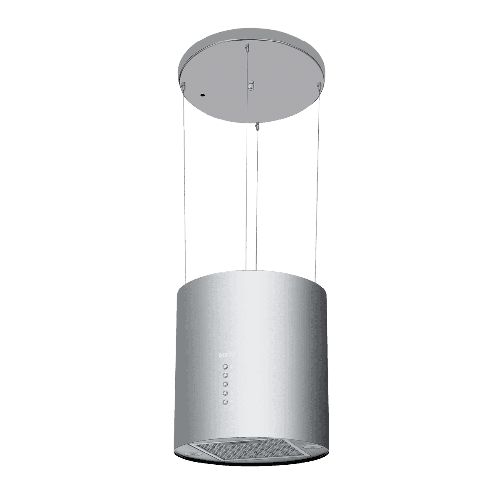 Baridi Round Island Cooker Hood 35cm - Stainless Steel Model No- DH220