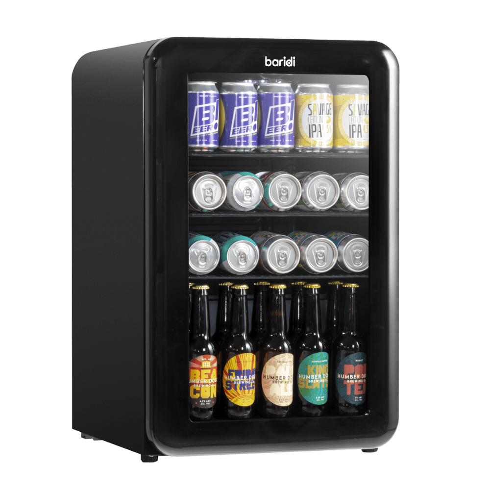 Baridi Retro Style Drinks/Beer & Wine Fridge 70L Capacity Model No- DH222