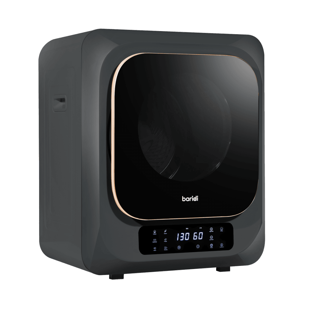 Baridi Tabletop Tumble Dryer with Digital Controls 2.5kg Capacity - Black Model No- DH229