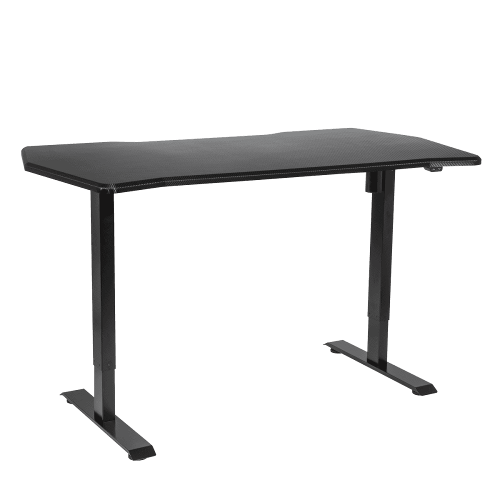 Dellonda Single Motor Ultra-Quiet Adjustable-Height Electric Sit/Stand Desk - Carbon Fibre Effect Desktop Model No- DH243