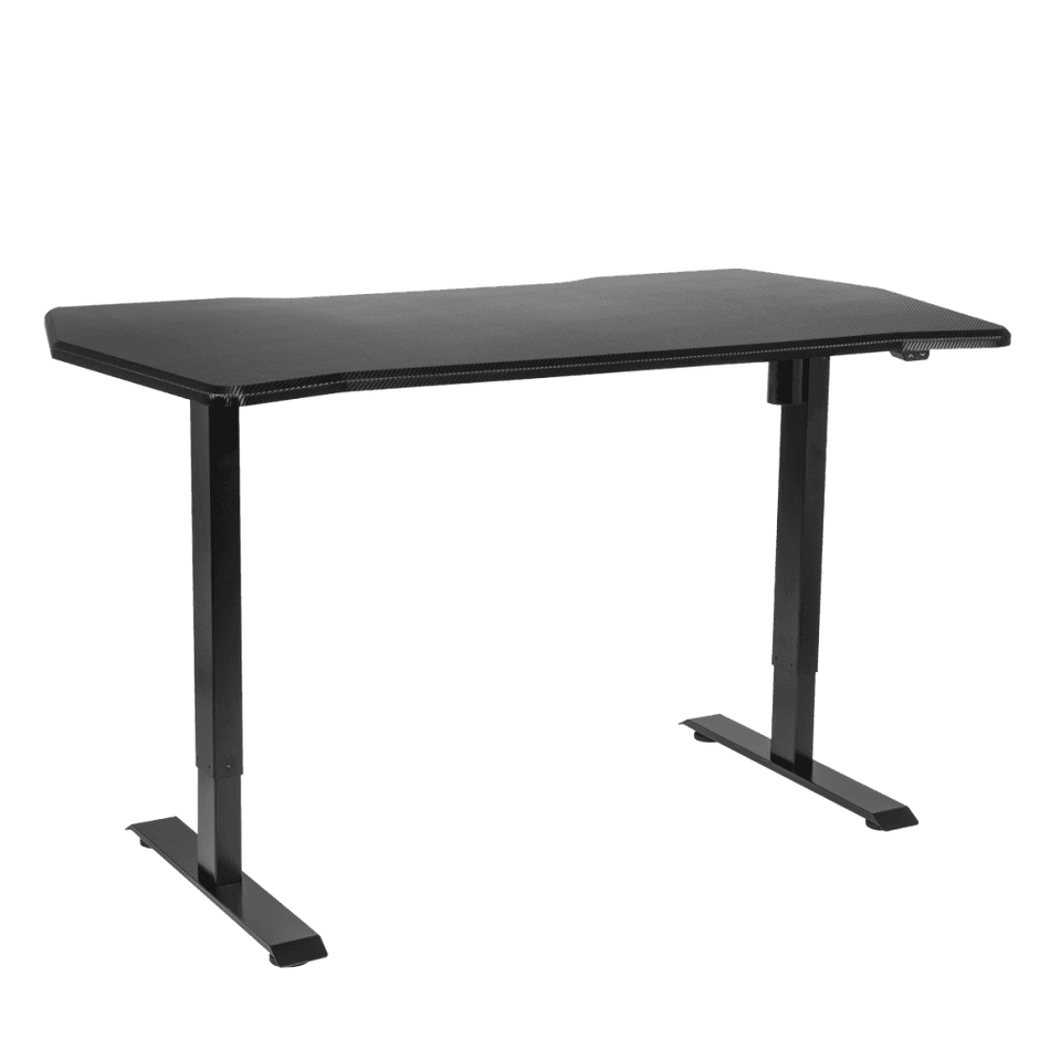 Dellonda Single Motor Ultra-Quiet Adjustable-Height Electric Sit/Stand Desk - Carbon Fibre Effect Desktop Model No- DH243