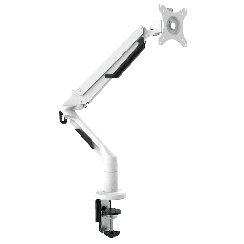 Dellonda Adjustable Single Monitor Arm with 360 Rotation - White Model No- DH26