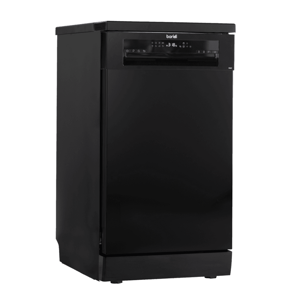 Baridi Slimline Freestanding Dishwasher 45cm Wide 10 Place Settings - Black Model No- DH267