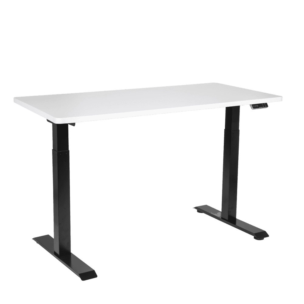 Dellonda White Electric Height Adjustable Standing Desk, 1400 x 700mm Dual Motor 100kg Model No- DH32