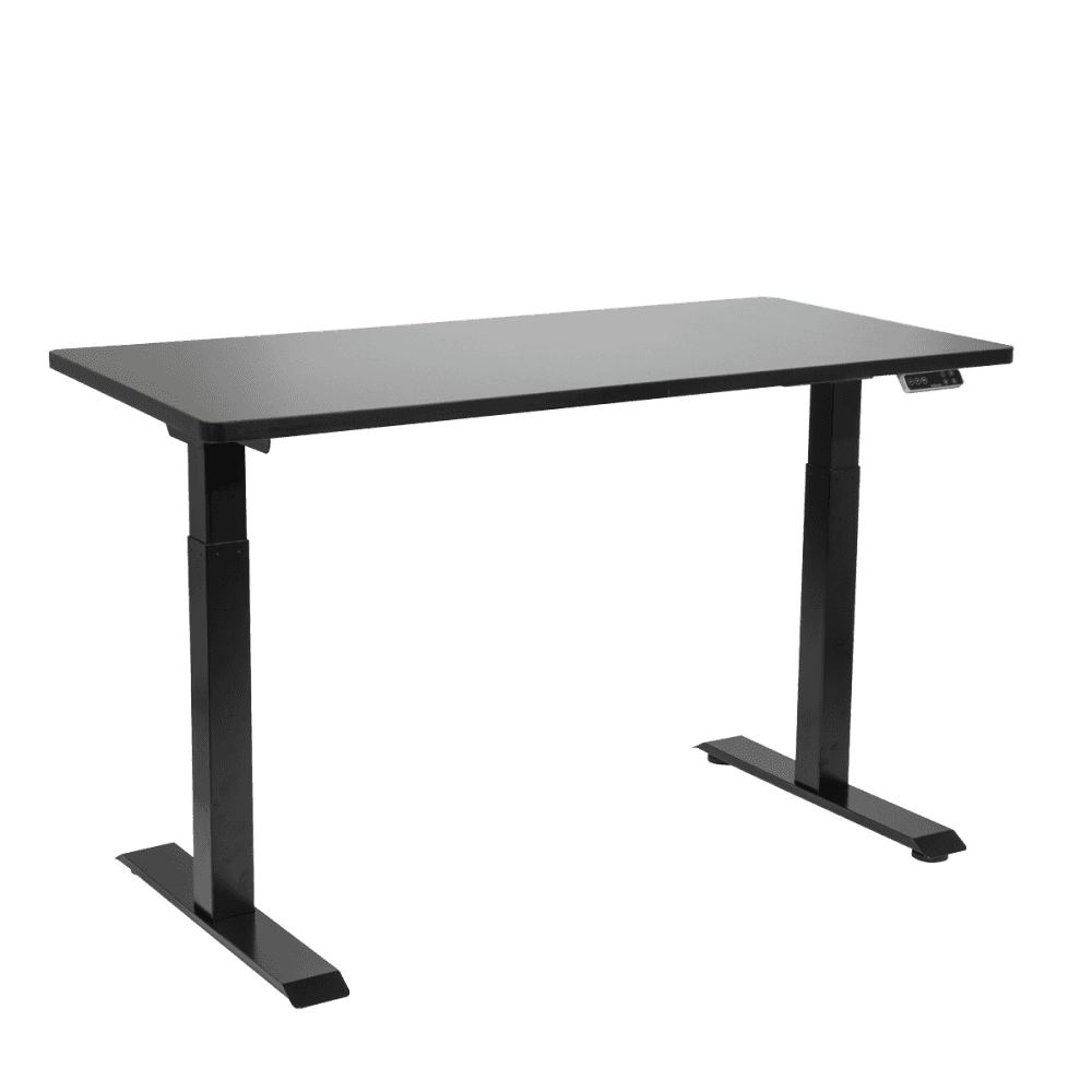 Dellonda Black Electric Height Adjustable Standing Desk, 1400 x 700mm Dual Motor 100kg Model No- DH34