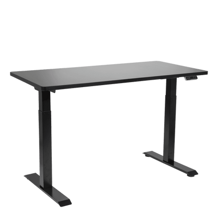 Dellonda Black Electric Height Adjustable Standing Desk, 1400 x 700mm Dual Motor 100kg Model No- DH34