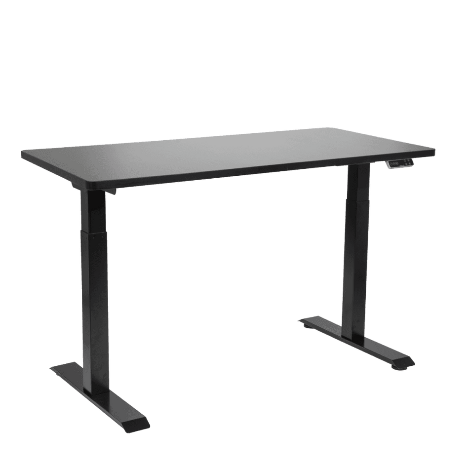 Dellonda Black Electric Height Adjustable Standing Desk, 1400 x 700mm Dual Motor 100kg Model No- DH34