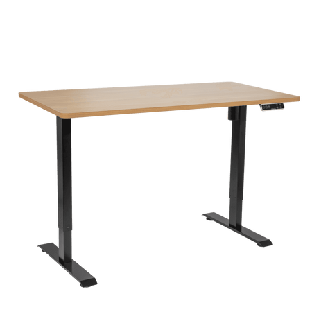 Dellonda Oak Electric Adjustable-Height Standing Desk with Memory, Quiet & Fast 1400 x 700mm Model No- DH41