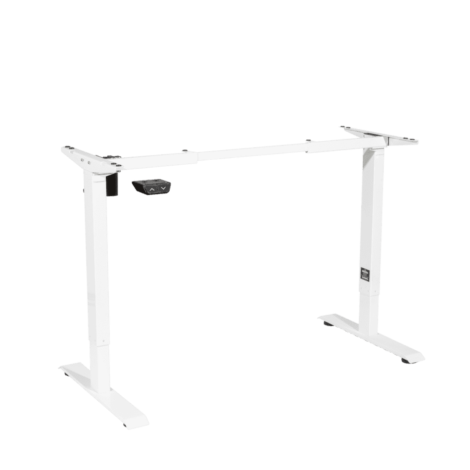 Dellonda Single Motor Ultra-Quiet Adjustable-Height Desk Frame 70kg Capacity - White Model No- DH64