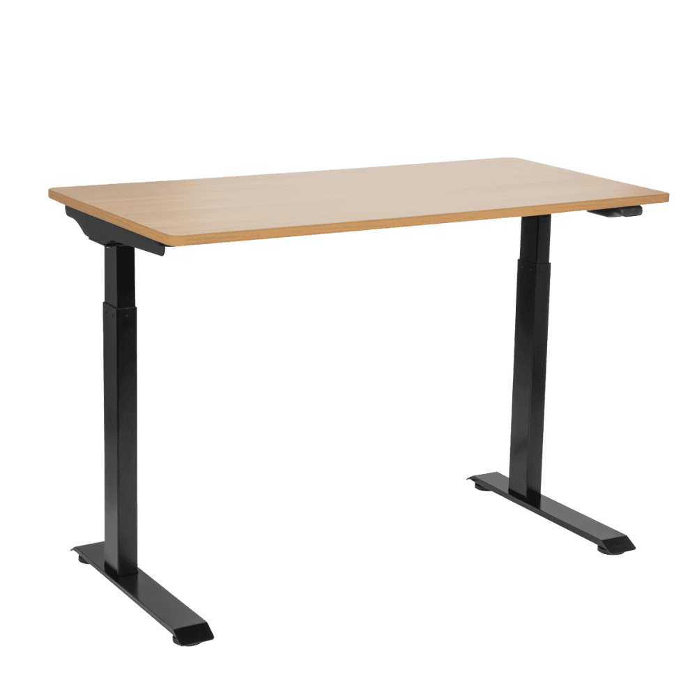 Dellonda Single Motor Ultra-Quiet Adjustable-Height Electric Sit/Stand Desk - Oak Desktop Model No- DH66