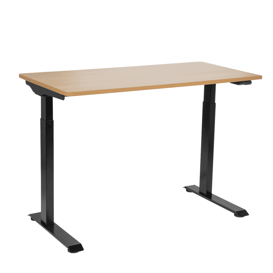 Dellonda Single Motor Ultra-Quiet Adjustable-Height Electric Sit/Stand Desk - Oak Desktop Model No- DH66