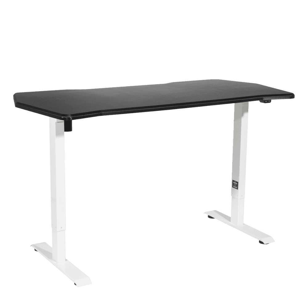 Dellonda Single Motor Ultra-Quiet Adjustable-Height Electric Sit/Stand Desk - Carbon Fibre Effect Desktop Model No- DH70