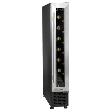 Baridi Extra-Slim 7 Bottle Wine Fridge & Cooler 15cm - Stainless Steel Model No- DH77