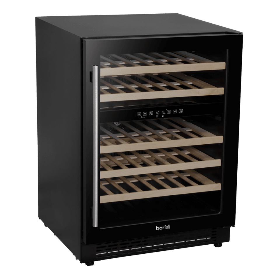 Baridi 46 Bottle Under-Counter/Freestanding Dual Zone Fridge & Cooler 60cm Model No- DH79