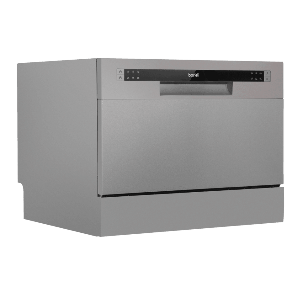 Baridi Tabletop Dishwasher 6 Place Settings 6.5L Capacity - Silver Model No- DH84