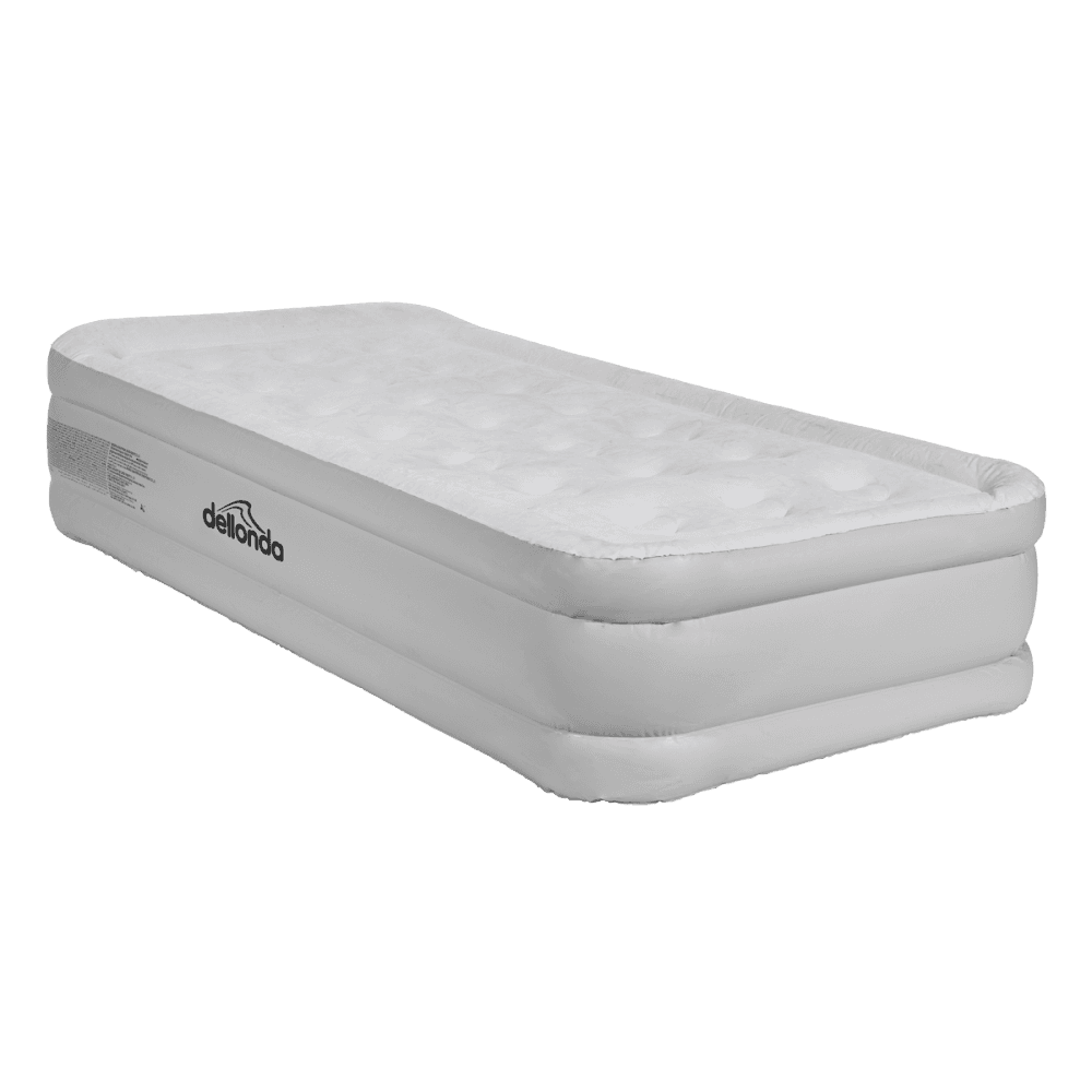 Dellonda Raised Air Bed with Removable Electric Pump & Storage Bag - Single Model No- DL144