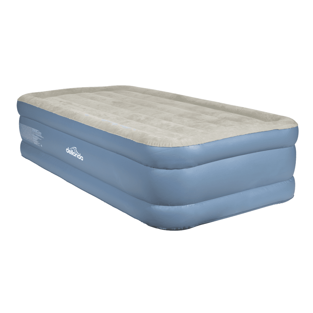 Dellonda Raised Air Bed with Built-in Electric Pump & Storage Bag - Single Model No- DL146
