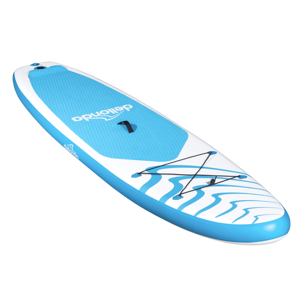 Dellonda Inflatable Stand-Up Paddle Board 10'6" - Light Blue/White Model No- DL152