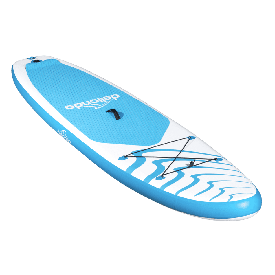 Dellonda Inflatable Stand-Up Paddle Board 10'6" - Light Blue/White Model No- DL152