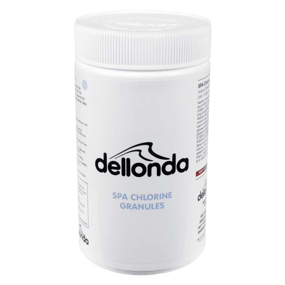 Dellonda Chlorine Granules for Hot Tubs/Spas & Swimming Pools 1kg Model No- DL50