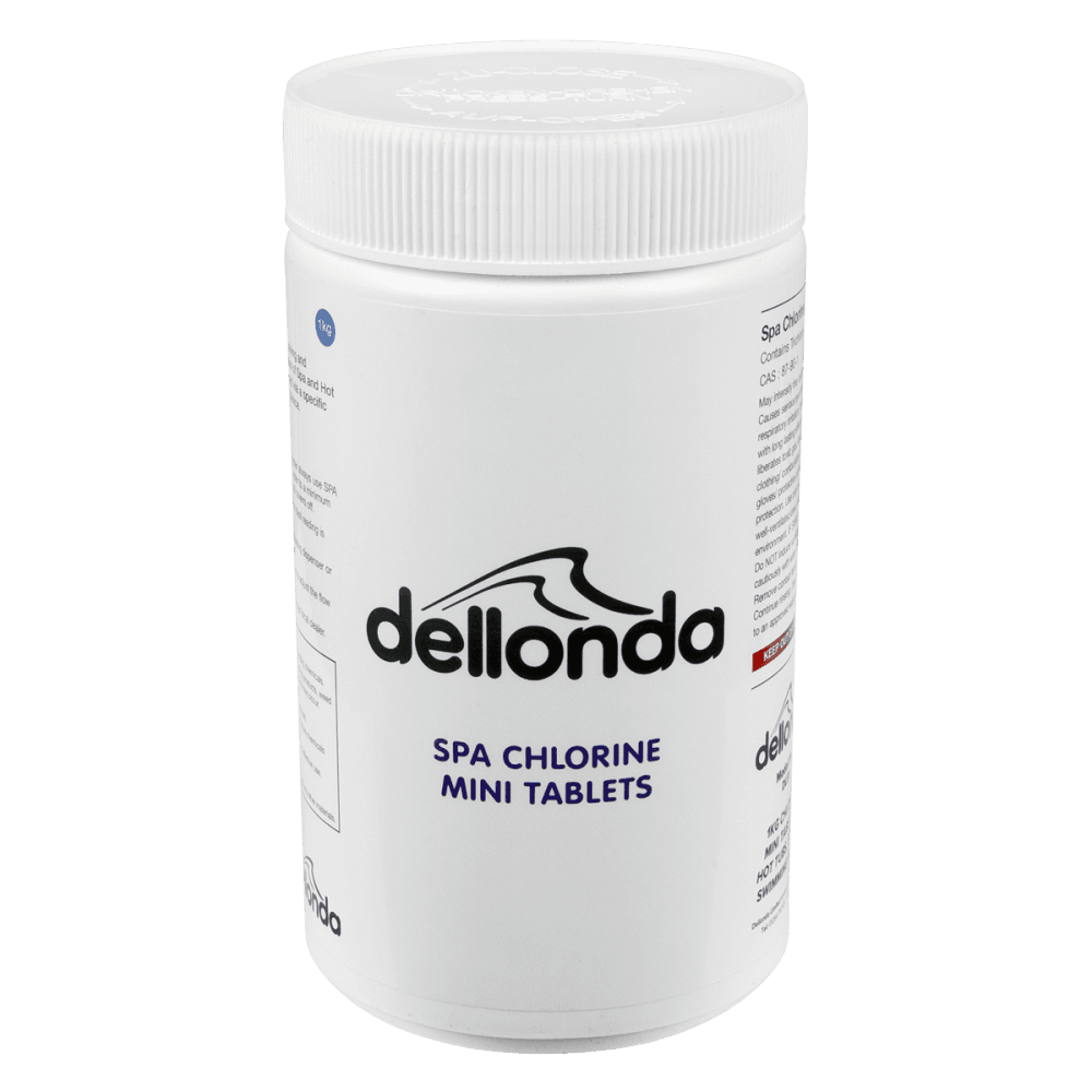 Dellonda Chlorine Mini Tabs for Hot Tubs/Spas & Swimming Pools 1kg Model No- DL51