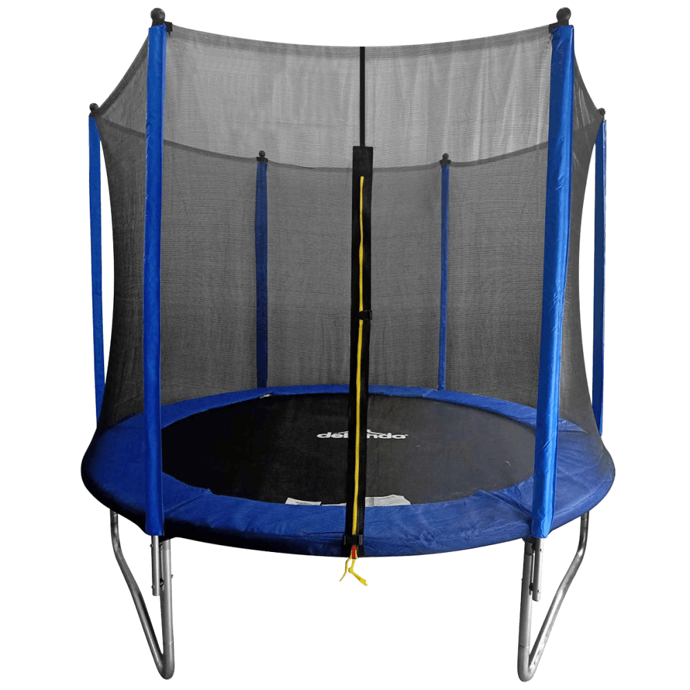 Dellonda Heavy-Duty Outdoor Trampoline with Safety Enclosure Net 8ft Model No- DL67