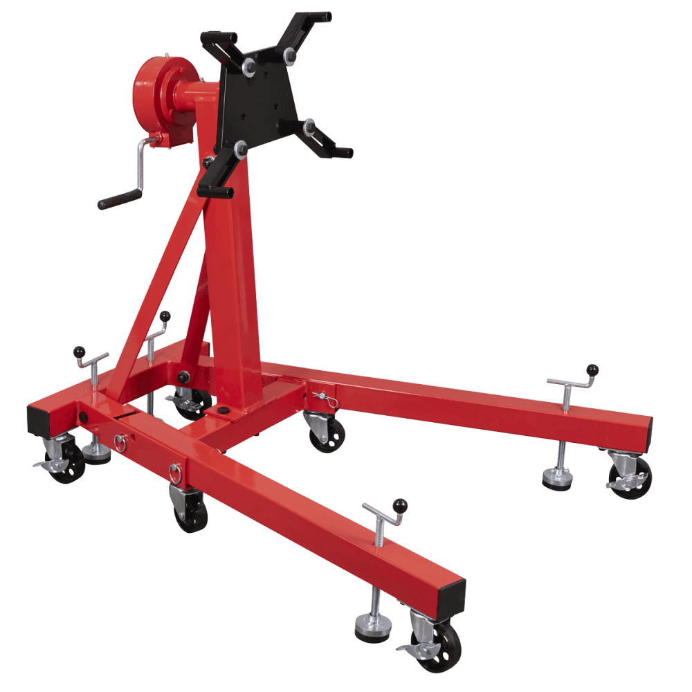 Folding 360º Rotating Engine Stand with Geared Handle Drive 680kg Capacity : Model No- ES680D
