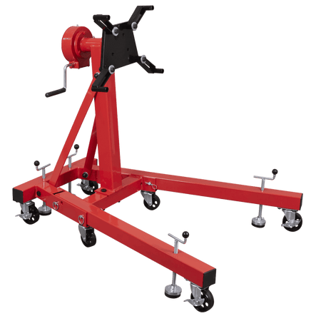 Folding 360º Rotating Engine Stand with Geared Handle Drive 680kg Capacity : Model No- ES680D
