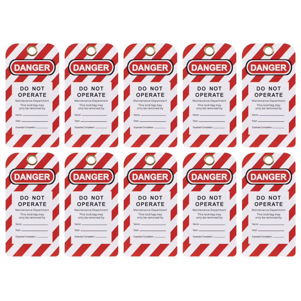 Lockout Safety Tag 10pc Model No- EV17