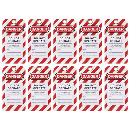 Lockout Safety Tag 10pc Model No- EV17