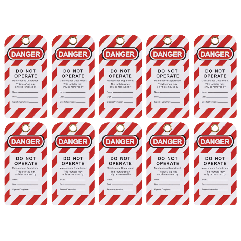 Lockout Safety Tag 10pc Model No- EV17