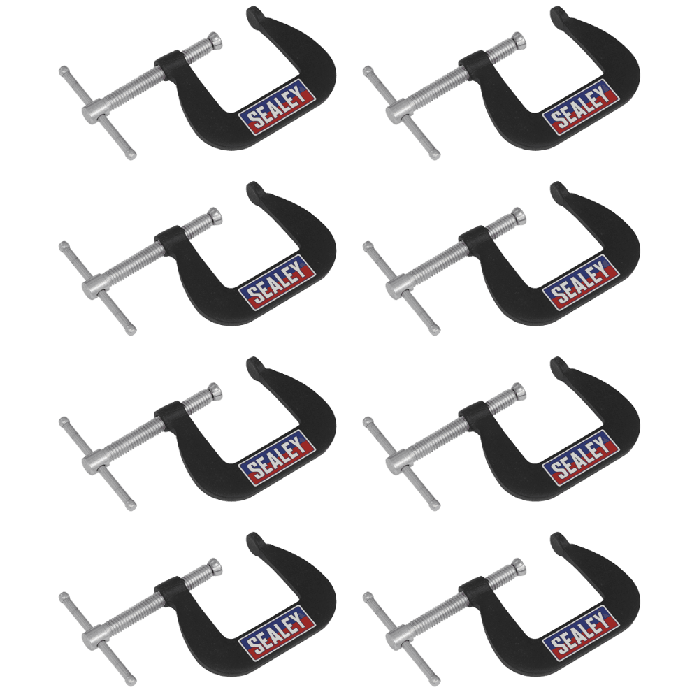 Junior C-Clamp Set 38 x 38mm 8pc Model No- GCC03