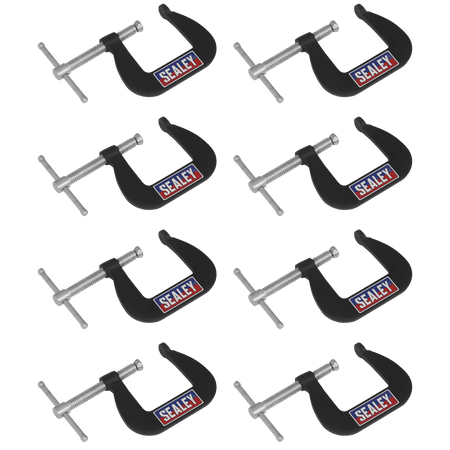 Junior C-Clamp Set 38 x 38mm 8pc Model No- GCC03