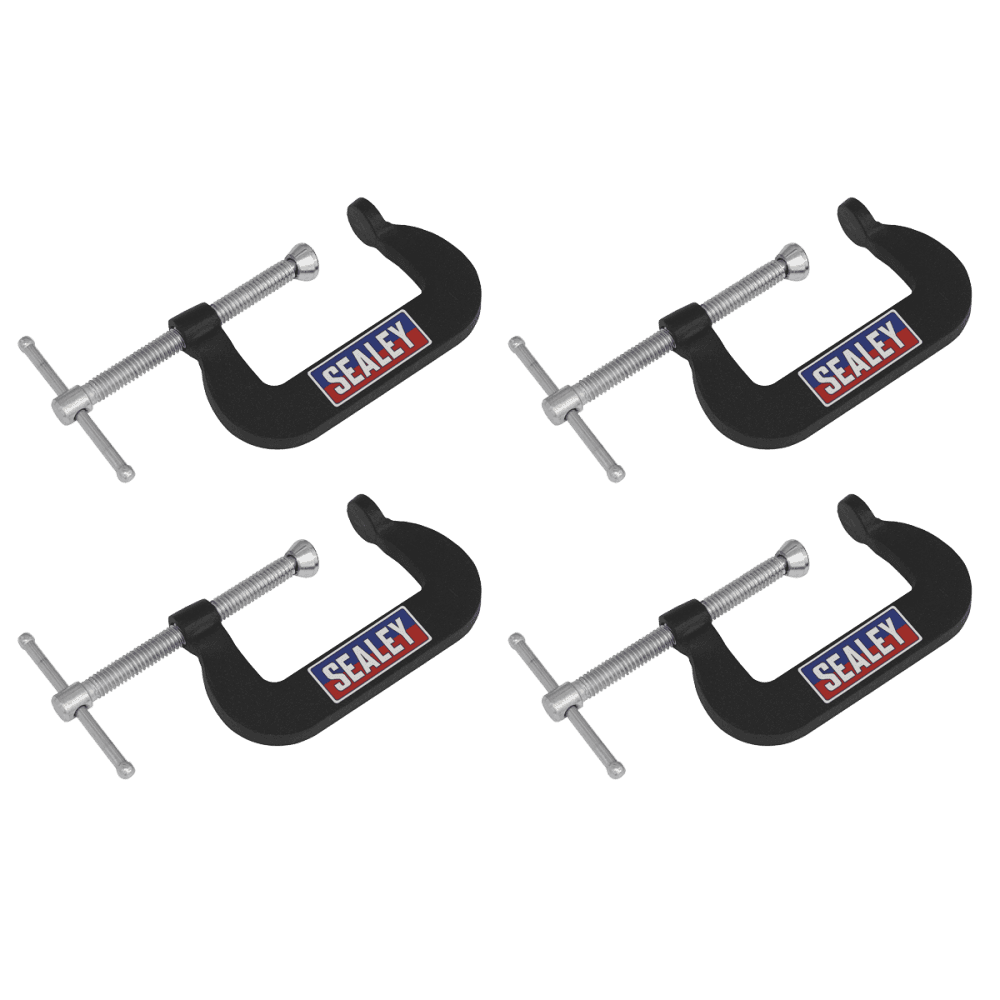 Junior C-Clamp Set 51 x 32mm 4pc Model No- GCC06