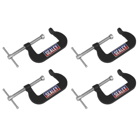 Junior C-Clamp Set 51 x 32mm 4pc Model No- GCC06