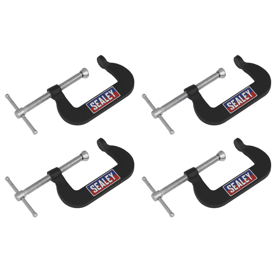 Junior C-Clamp Set 51 x 32mm 4pc Model No- GCC06